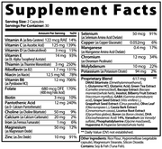 FOCUS Supplement Facts label
