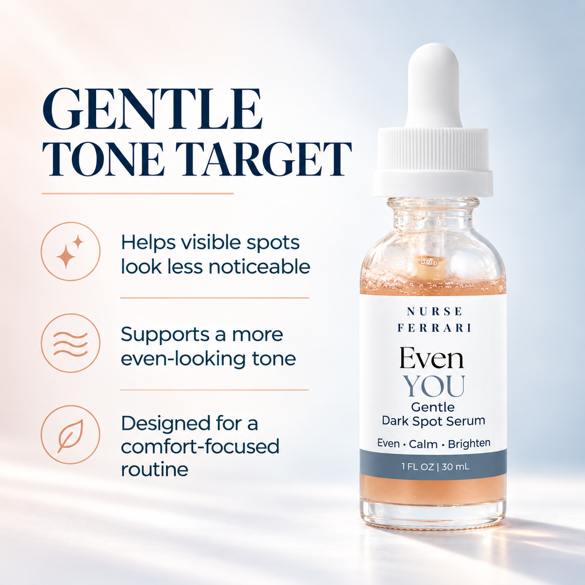Even YOU gentle tone benefits for visible spots and uneven-looking tone