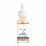 Nurse Ferrari Even YOU Gentle Dark Spot Serum bottle on white