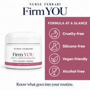 Firm YOU formula standards: Cruelty-free, Silicone-free, Vegan-friendly, Alcohol-free
