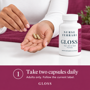 Gloss step one, two capsules daily