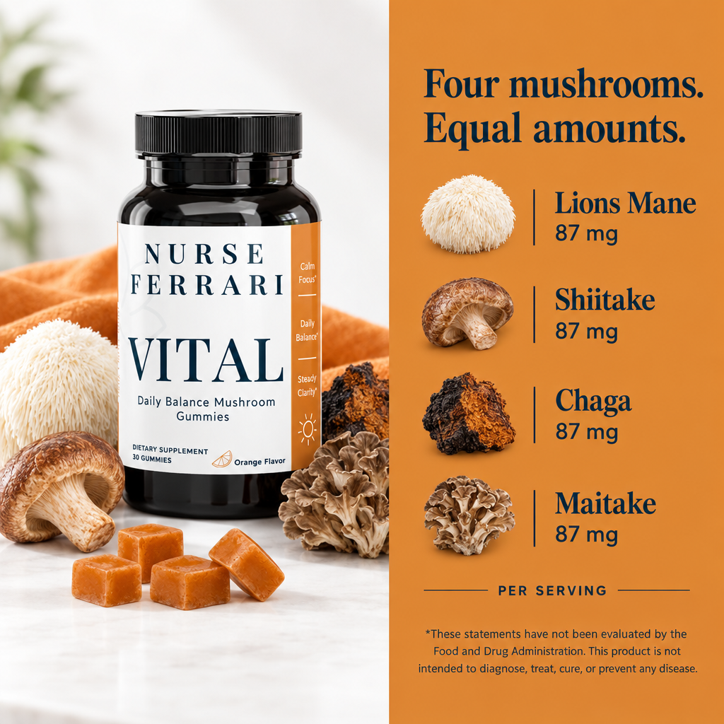 Vital four-mushroom ingredient story